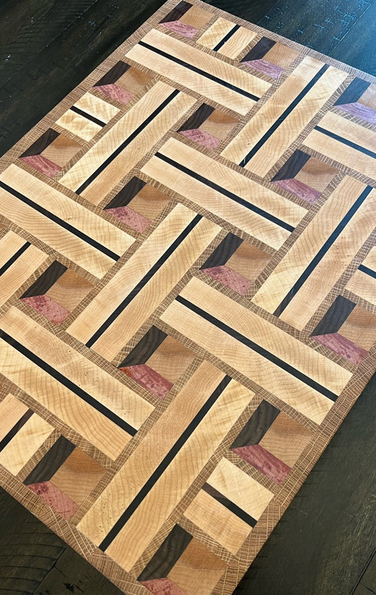 End Grain Cutting Board - 3D Blanket Weave Cutting Board